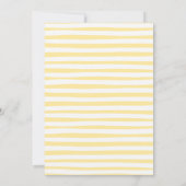 Invitation Petit citron doux Baby shower coquette rose (Dos)