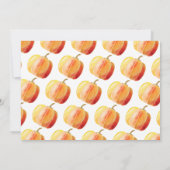 Invitation Petit Citrouille 1er anniversaire Photo (Dos)