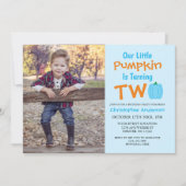 Invitation Petit Citrouille 2e anniversaire (Devant)