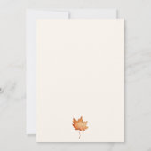 Invitation Petit Citrouille 2e anniversaire automne (Dos)