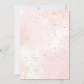 Invitation Petit Citrouille à la Végétation Florale Rose (Dos)