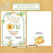 Invitation Petit Citrouille Automne 1er Anniversaire