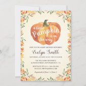 Invitation Petit Citrouille Automne Automne Baby shower neutr (Devant)