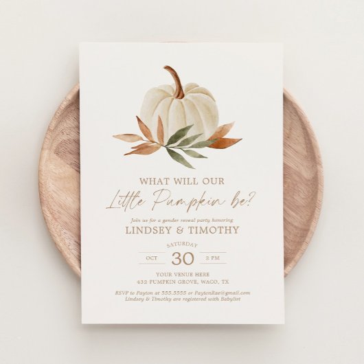 Invitation Petit Citrouille Automne Automne Découverte de gen