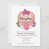 Invitation Petit Citrouille Automne Baby shower d'automne Inv (Devant)