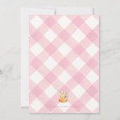 Invitation Petit Citrouille Automne Floral Douche Baby Bingo (Dos)