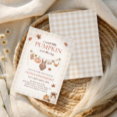 Invitation Petit Citrouille Baby Clothesline Baby shower d'au
