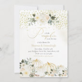 Invitation Petit Citrouille Baby Girl Couples Douche Invitati (Devant)