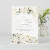 Invitation Petit Citrouille Baby Girl Couples Douche Invitati (Debout devant)