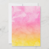 Invitation Petit Citrouille Baby Girl Douche simple rose rust (Dos)