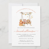 Invitation Petit Citrouille | Baby shower d'automne (Devant)