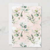 Invitation Petit Citrouille, Baby shower d'automne rose (Dos)