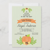 Invitation Petit Citrouille | Baby shower non sexiste (Devant)