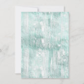 Invitation Petit Citrouille | Baby shower Turquoise vert flor (Dos)