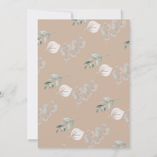 Invitation Petit Citrouille | Bébé d'automne (Dos)