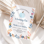 Invitation Petit Citrouille Blue Boy Premier anniversaire