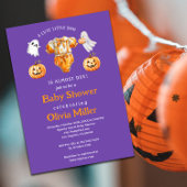 Invitation Petit Citrouille Boo - Baby shower d'Halloween