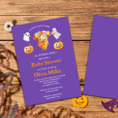 Invitation Petit Citrouille Boo - Baby shower d'Halloween