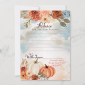 Invitation Petit Citrouille | Conseils de Baby shower pour fi (Devant)