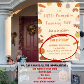 Invitation Petit Citrouille deux ans Halloween 2e anniversair