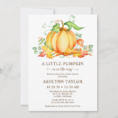 Invitation Petit Citrouille Douche (Devant)