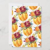 Invitation Petit Citrouille doux Baby shower neutre (Dos)