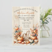 Invitation Petit Citrouille En Route (Debout devant)