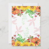 Invitation Petit citrouille en route baby shower (Dos)