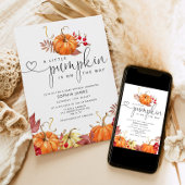 Invitation Petit citrouille en route baby shower