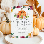 Invitation Petit citrouille en route baby shower