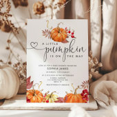 Invitation Petit citrouille en route baby shower