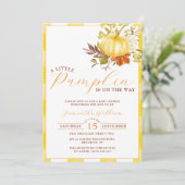 Invitation Petit Citrouille en route Thanksgiving (Debout devant)