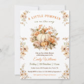 Invitation Petit Citrouille En Voie Baby shower Neutre (Devant)