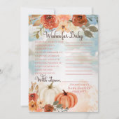 Invitation Petit Citrouille | Fall Girl Shower Wives for Baby (Devant)