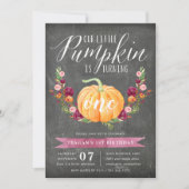 Invitation Petit Citrouille Fête d'anniversaire personnalisée (Devant)