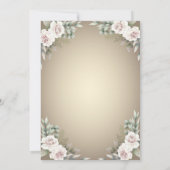 Invitation Petit Citrouille, Fleurs, Baby shower papillon (Dos)