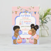 Invitation Petit Citrouille Genre Révèle Des Puffées De Tons  (Debout devant)