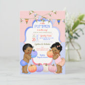 Invitation Petit Citrouille Genre Révéler Tone Noire (Debout devant)