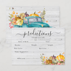 Invitation Petit Citrouille Jeu de devination baby shower