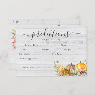 Invitation Petit Citrouille  Jeu de devinettes de Baby shower