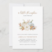 Invitation Petit Citrouille Pastel Baby shower Neutre (Devant)