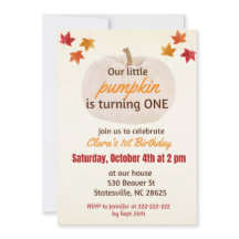 petit citrouille qui a UN AN