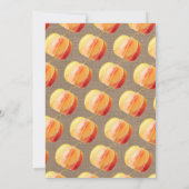 Invitation Petit Citrouille Rustique Burlap 1er anniversaire (Dos)