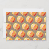 Invitation Petit Citrouille Rustique Burlap 1er Anniversaire  (Dos)