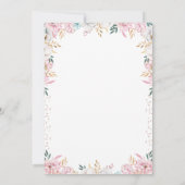 Invitation Petit Citrouille Rustique Coton Floral Premier Ann (Dos)