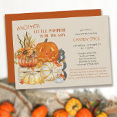 Invitation Petit Citrouille Rustique Halloween Baby Sprinkle