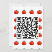 Invitation Petit Citrouille Sur La Voie Du Baby shower QR Cod (Dos)