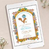 Invitation Petit Citrouille sur le Baby shower Way Boy