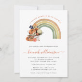 Invitation Petit Citrouille sur le chemin | Arc en ciel d'aut (Devant)