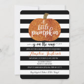 Invitation Petit Citrouille Sur Le Chemin Automne Baby shower (Devant)